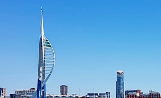 View of the Spinnaker Tower near our Mill Rythe Holiday Park, Hampshire. image
