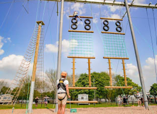 The high ropes course at our Lincolnshire holiday park, Tattershall Lakes. image