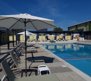 The outdoor pool area at our holiday park in Lincolnshire, Cleethorpes Pearl. Fun for all the family! image