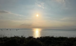 Sunset beach walks image