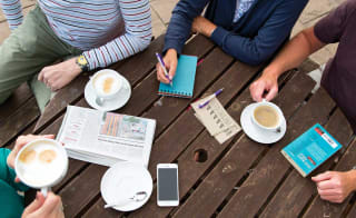People budgeting at one of our holiday parks. image