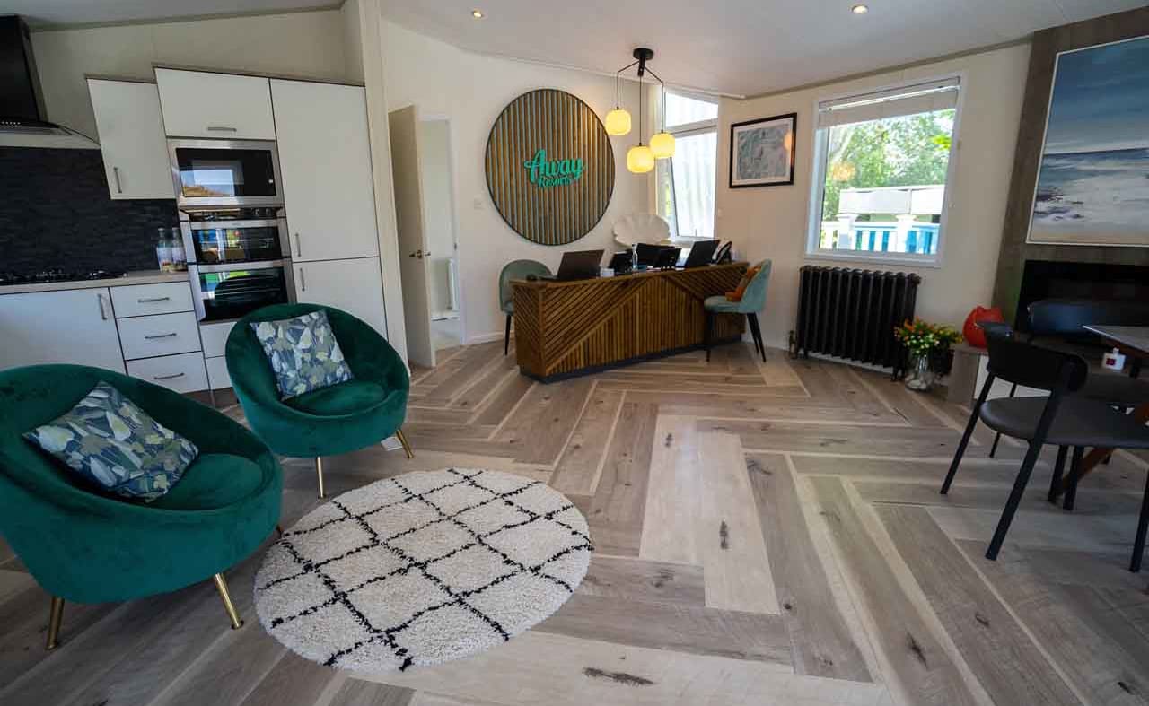 Our holiday home sales office at our park in Hampshire, Mill Rythe. image