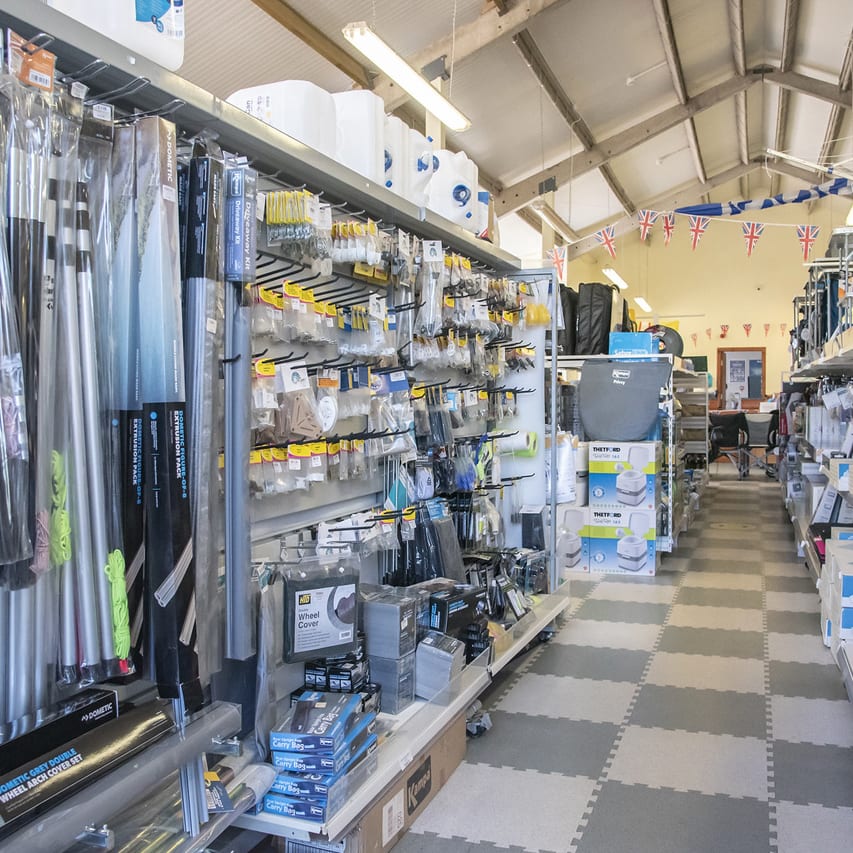 Handy on-site shop