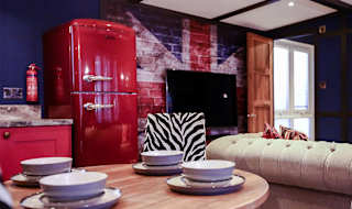 The dining area of one of our exclusive accommodations, The Rockstar. Book your holiday now! image