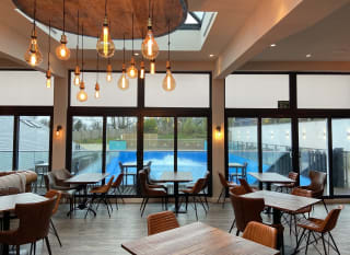 Our Lookout Bar and Eatery interior views overlooking the Flow Rider. image
