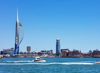 View of the Spinnaker Tower near our Mill Rythe Holiday Park, Hampshire. image