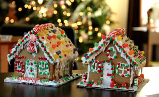 Outdoor Gingerbread House Decorating image