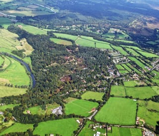 Drone image of The New Forest.