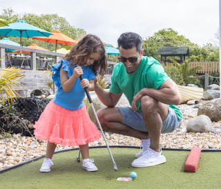 Crazy golf at St Ives Bay