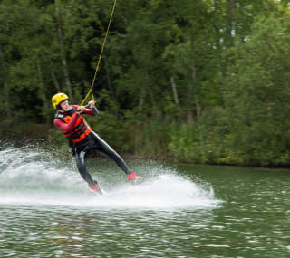 An adult may enjoying some watersports at our Lincolnshire park, Tattershall Lakes. image
