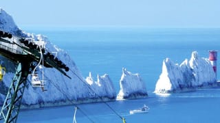 An image of The Needles Park, Isle of Wight.