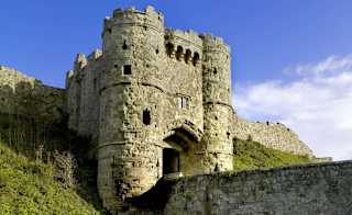 A view of Carisbrooke Castle near our resort. image