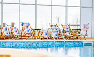 The indoor pool at our Mersea Island holiday park. image