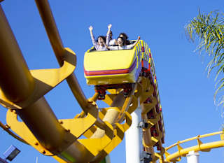 A rollercoaster ride at The Milky Way Adventure Park in North Devon. image