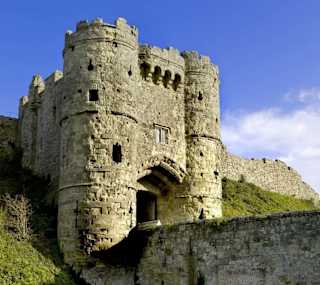 A view of Carisbrooke Castle near our resort. image