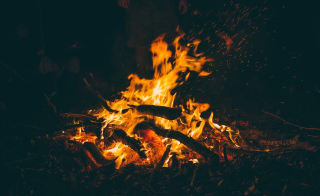 Learn how to make a camping fire image