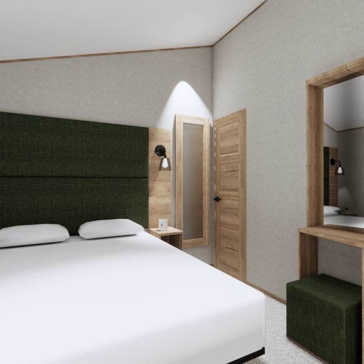 Comfortable double bed