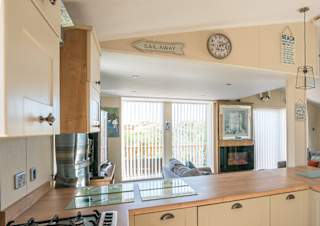 The kitchen area of our Exclusive Rooftop Lodge. Book your holiday now!