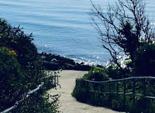Secluded sandy beach image