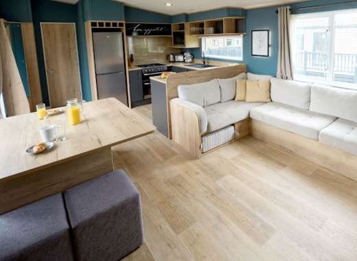 caravan interior at Cleethorpes Pearl