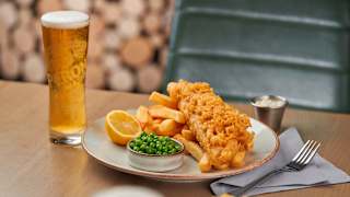 Enjoy tasty british classics like our fish and chips across our holiday parks.
