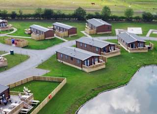 Birds eye view of Clumber Park Lodges