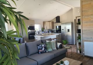 Open plan living and kitchen area