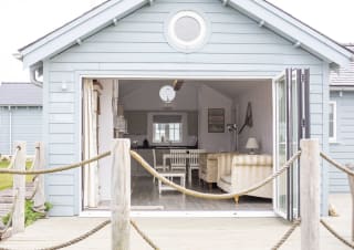 Doors that open onto the decking