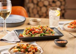 Delicious food and drink