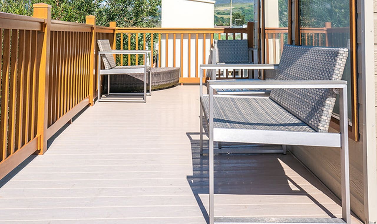 The decking area of our Exclusive Rooftop Lodge. Book your holiday now! image