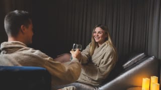 Couple enjoying our ESYA Spa facilities.