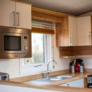 Spacious kitchen area