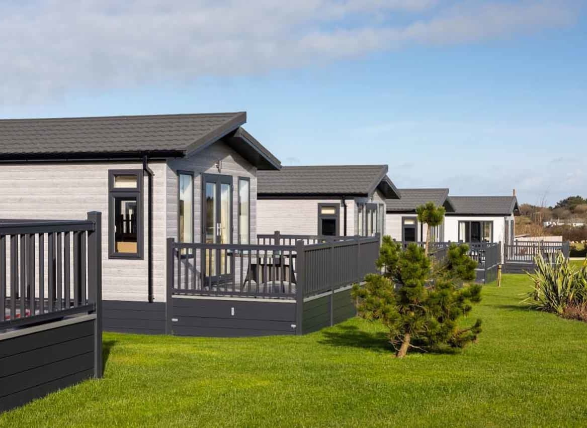 Our lodges we have at Newperran Bay holiday park. image