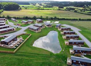Birds eye view of Clumber Park Lodges