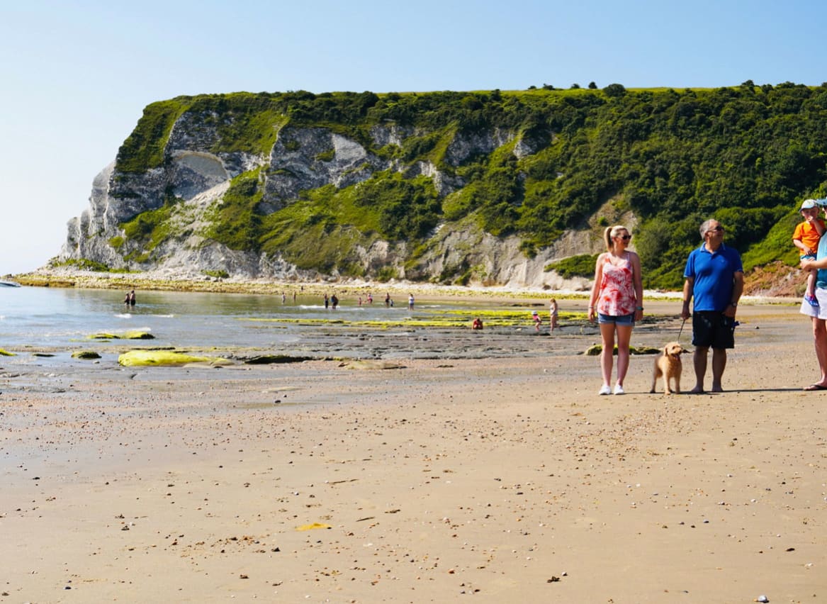 Secluded sandy beach image
