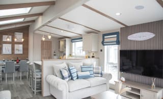 The lounge area of our bright and spacious Exclusive accommodation, The Stargazer. The perfect way to stay. image