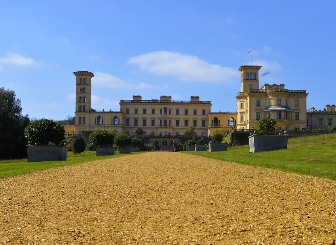 An image of Osbourne House in the Isle of Wight on a summers day. image