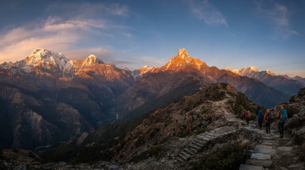 Trail Markings and Navigation on the Mardi Himal Trek