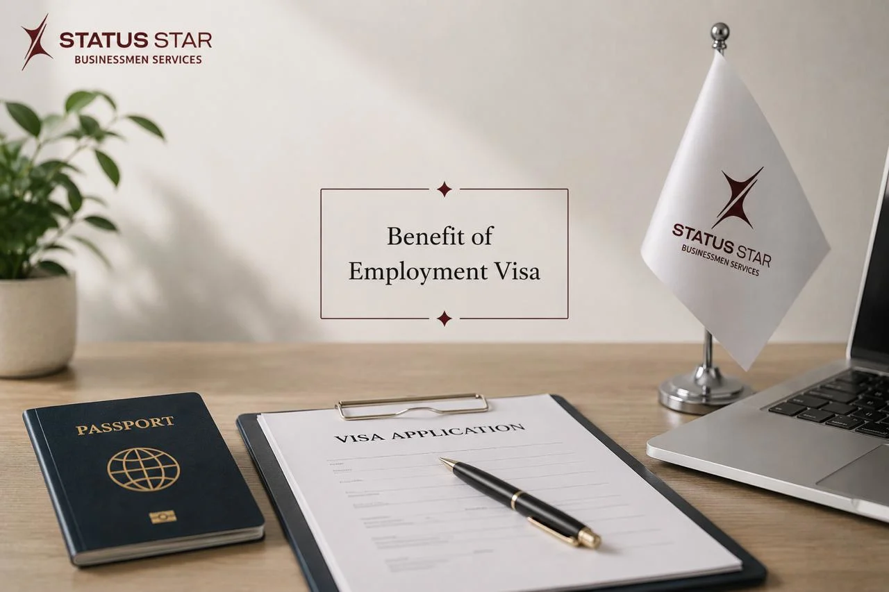 Benefits of a UAE employment visa with legal work authorization, career opportunities, and residency support