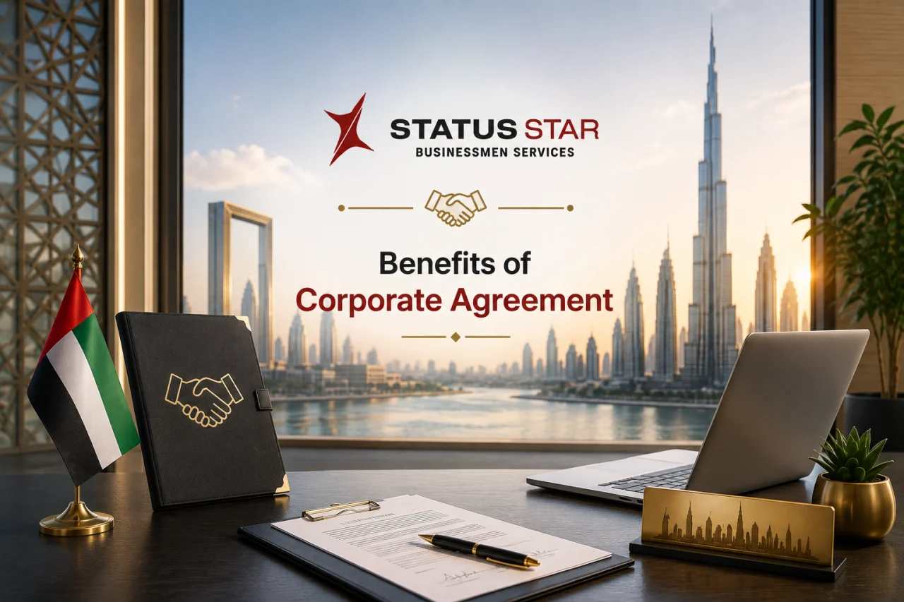 Benefits of corporate agreements for legal protection, clear business terms, and strong commercial partnerships in the UAE