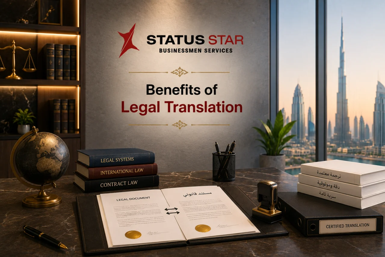 Benefits of legal translation services with certified accuracy, official document acceptance, multilingual support, and UAE legal compliance