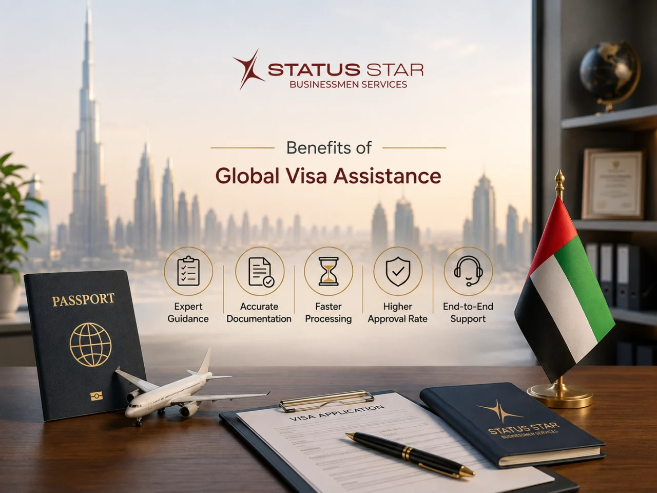 Benefits of global visa assistance with faster application support, accurate documentation, expert guidance, and a smooth visa process