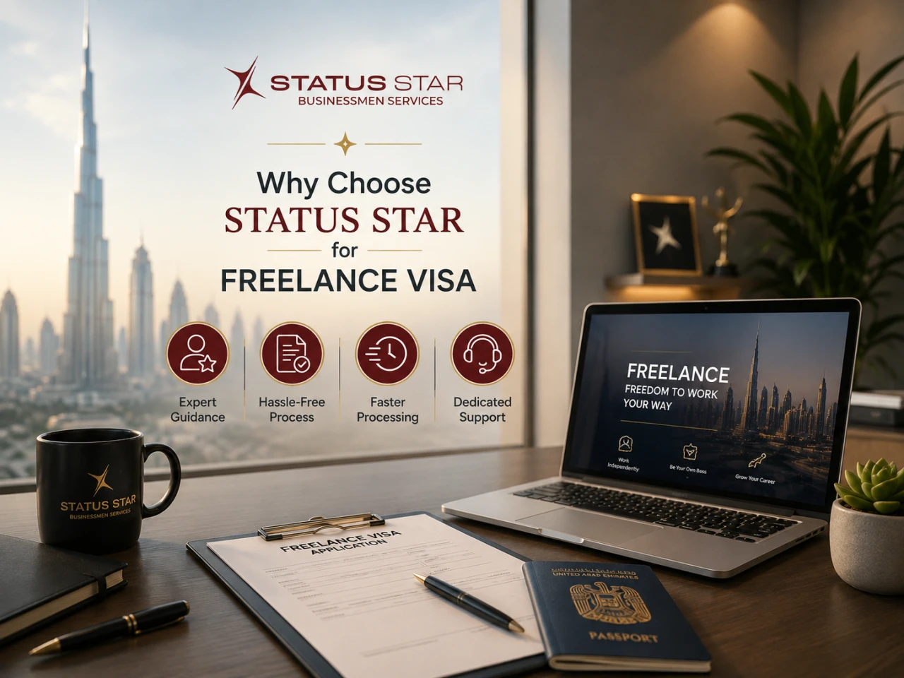 Why choose Status Star for UAE Freelance Visa Services.