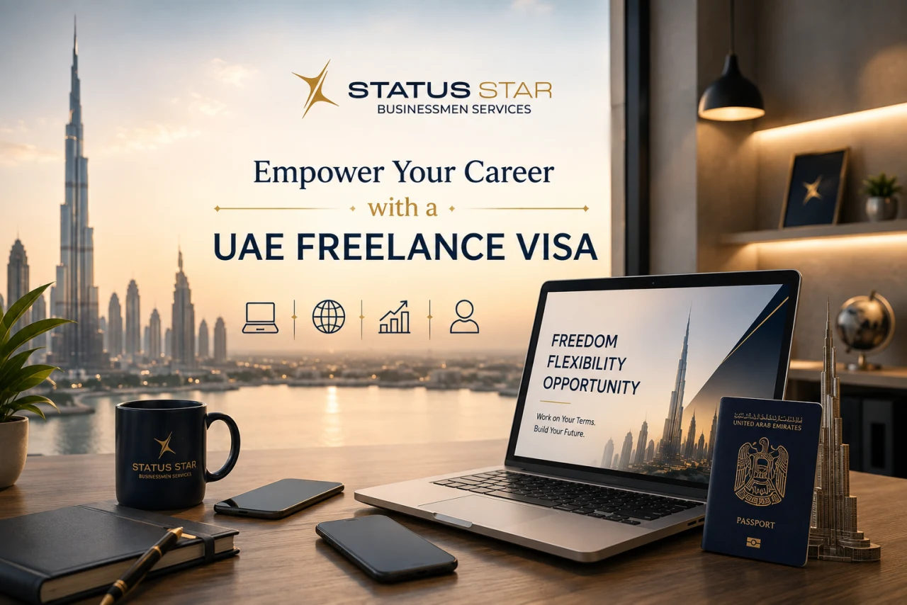 UAE Freelance Visa Services by Status Star Businessmen Services.