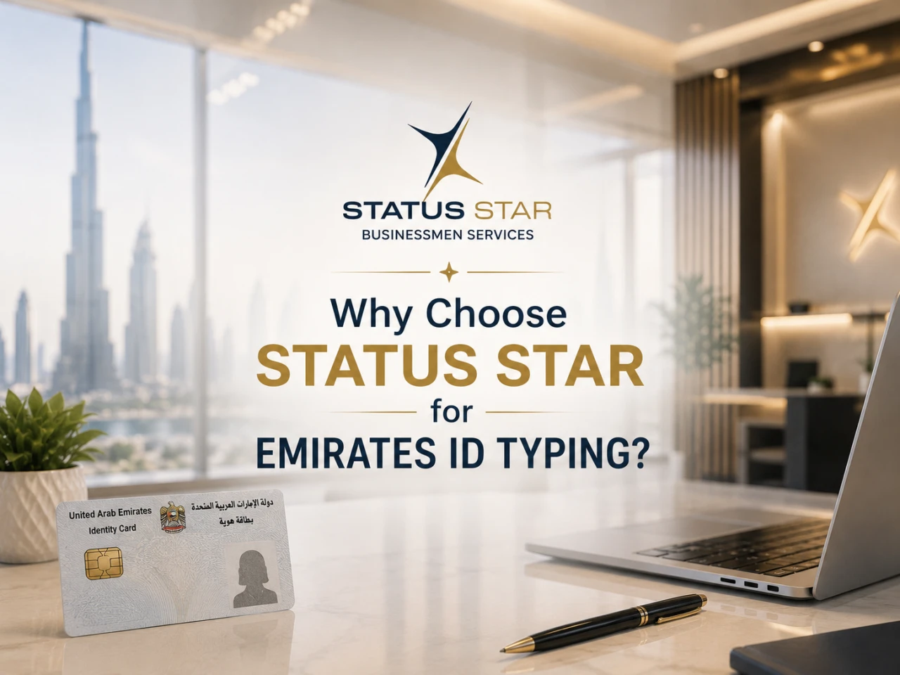 Why choose Status Star for UAE Emirates ID Typing Services.
