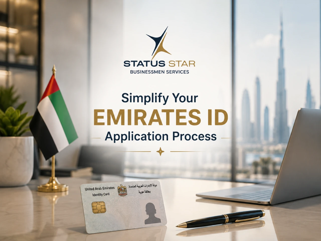 UAE Emirates ID Typing Services by Status Star Businessmen Services.