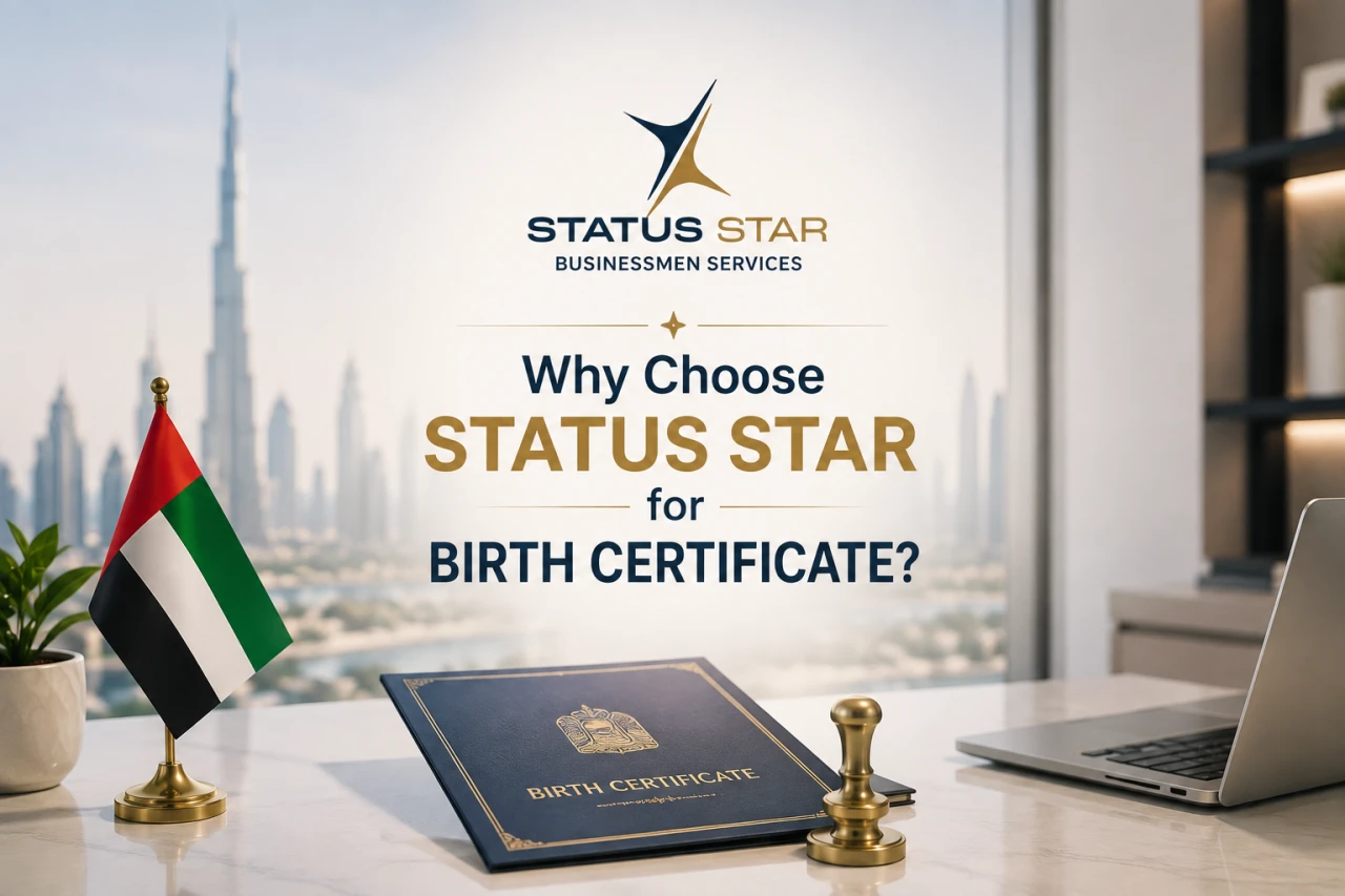 Why choose Status Star for birth certificate attestation services in UAE
