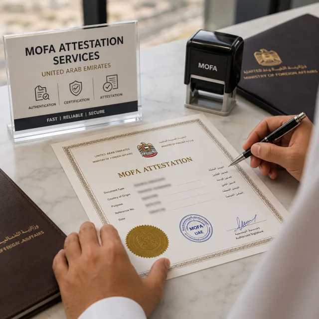 MOFA attestation services in UAE