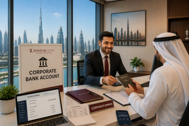 corporate back account services in UAE