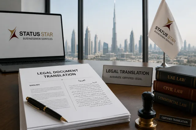 Certified legal translation services in UAE